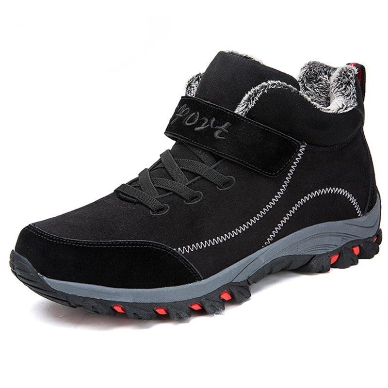 Unisex Fur-Lined Snow Boots – Waterproof Winter Ankle Booties