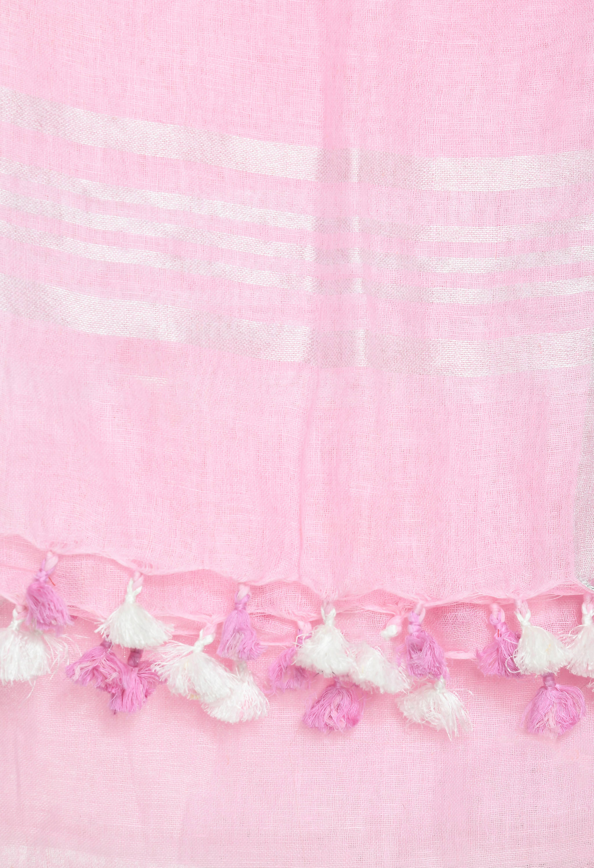 Baby Pink Linen Dupatta for Toddlers and Girls