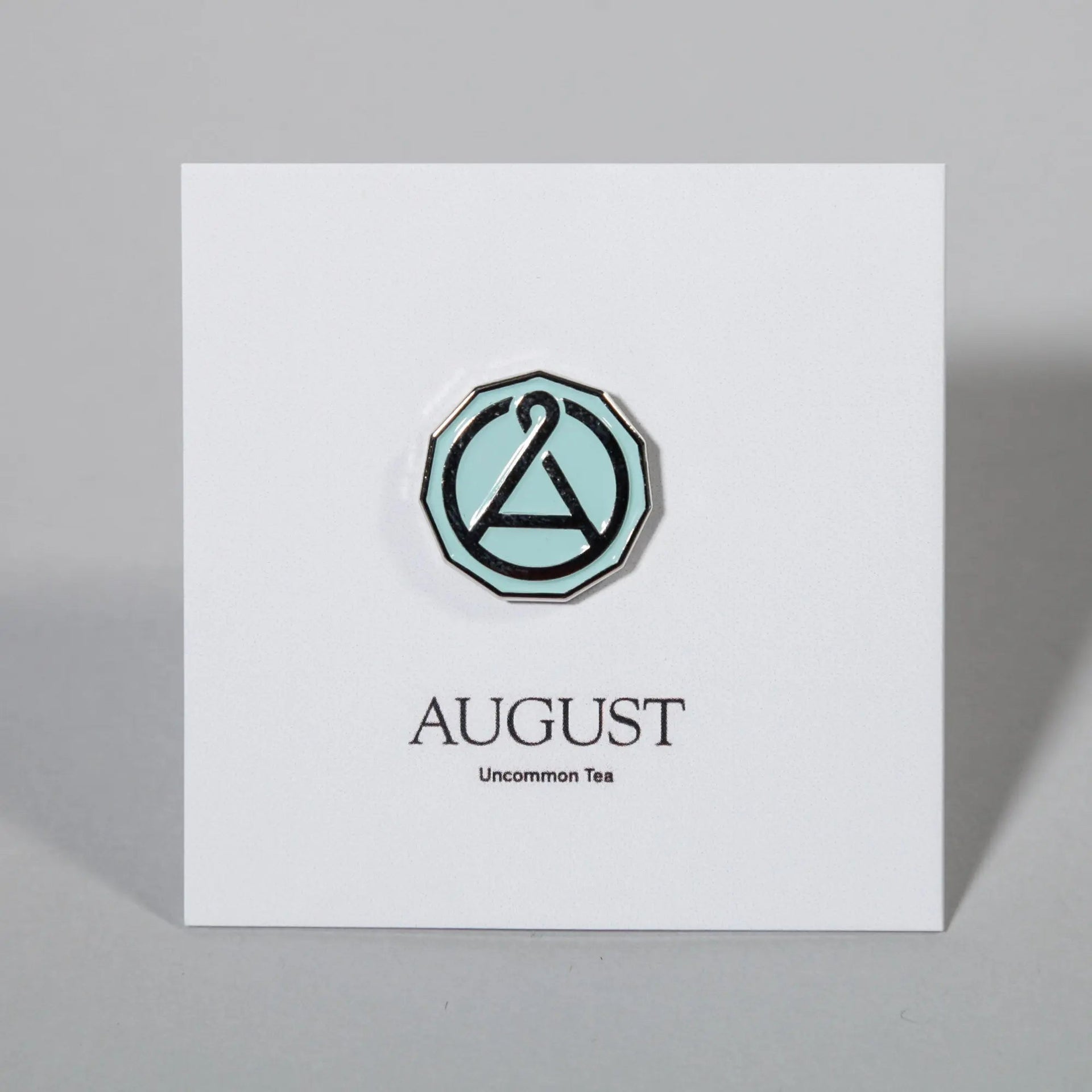 Mint Green and Chrome Enamel Pin Small Circular Accessory - Image 2