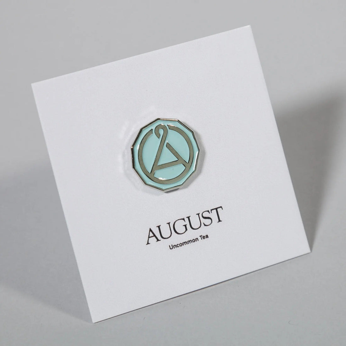 Mint Green and Chrome Enamel Pin Small Circular Accessory - Image 3