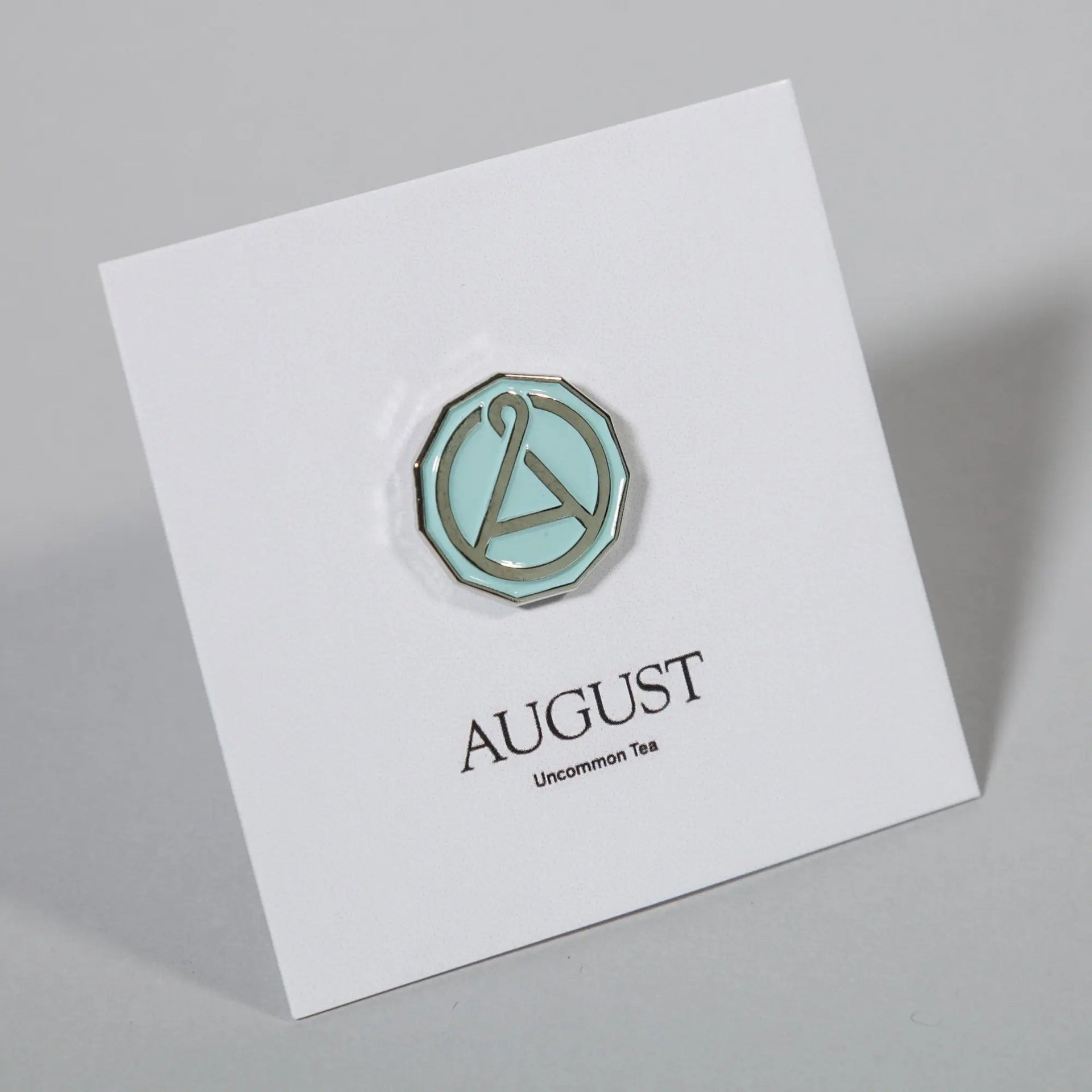 Mint Green and Chrome Enamel Pin Small Circular Accessory - Image 3