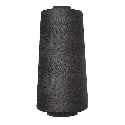 Professional spool of black weaving thread by Eve Collection for industrial fiber arts projects