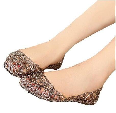 Women’s Glitter Crystal Beach Sandals – Slip-On Summer Flats