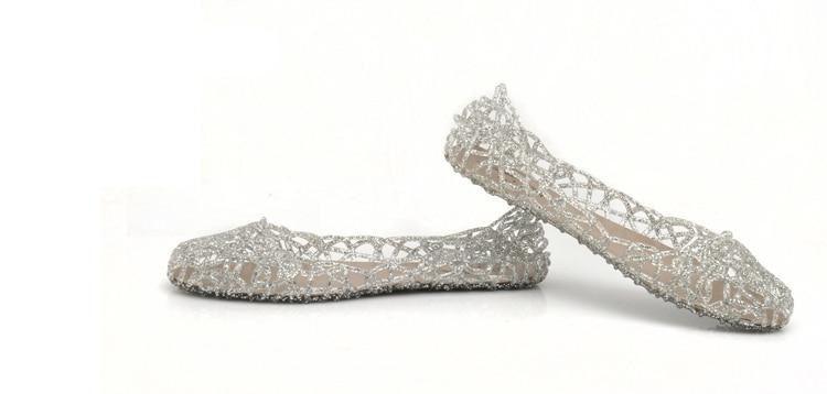 Women’s Glitter Crystal Beach Sandals – Slip-On Summer Flats