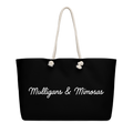 Mulligans & Mimosas Black Golf Tote Bag