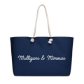 Mulligans & Mimosas Navy Golf Tote Bag