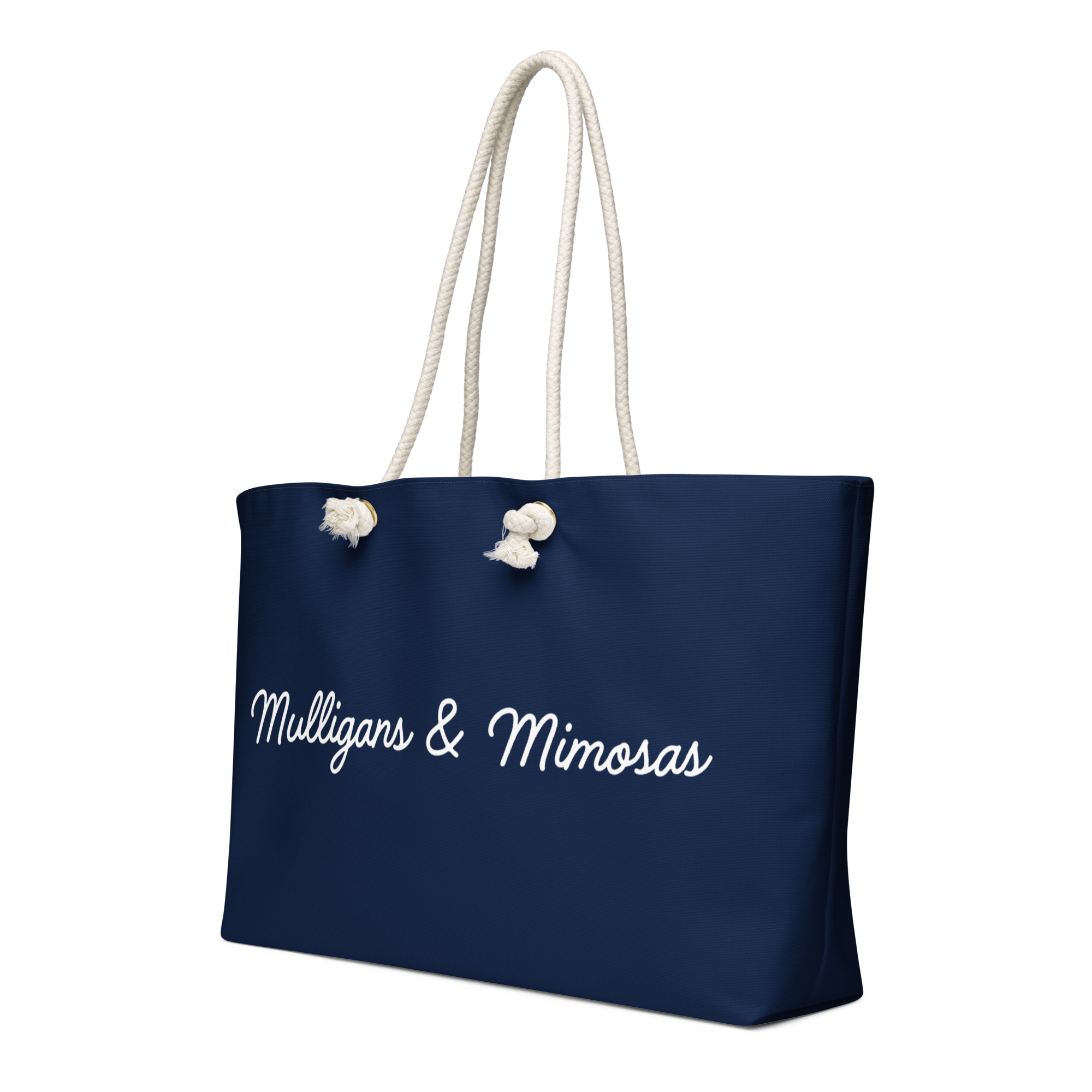 Mulligans & Mimosas Navy Golf Tote Bag
