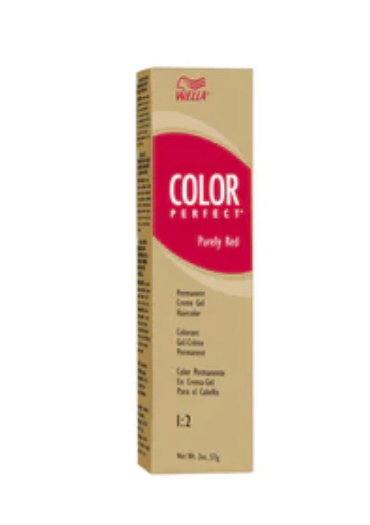 Wella Color Perfect 7RR 7/45 Purely Red hair color packaging