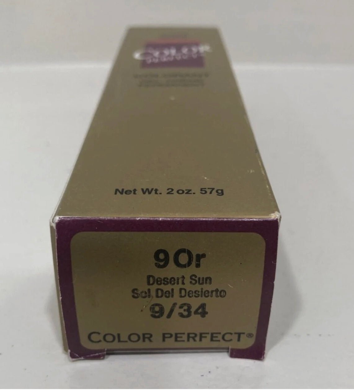 Wella Color Perfect 9/34 Desert Sun permanent creme gel hair color tube