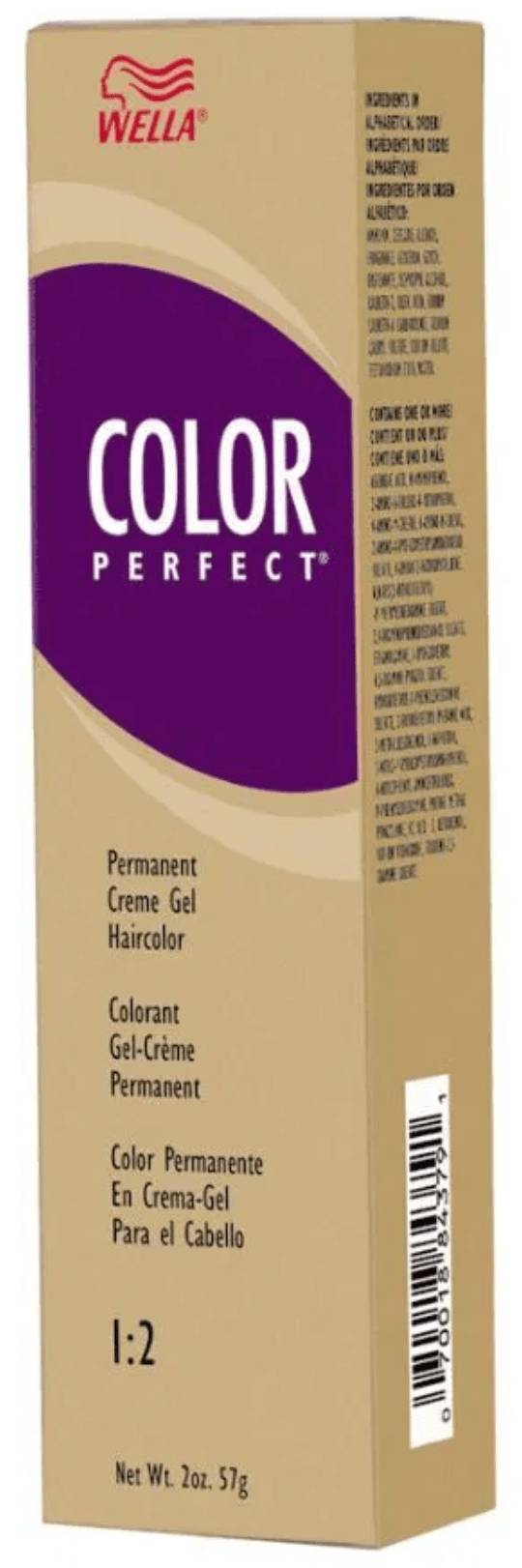 Color Perfect Permanent Creme Gel Haircolor in shade 3N Dark Brown for professional use.