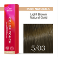 Wella Color Touch 5/03 Light Brown Natural 2 oz bottle