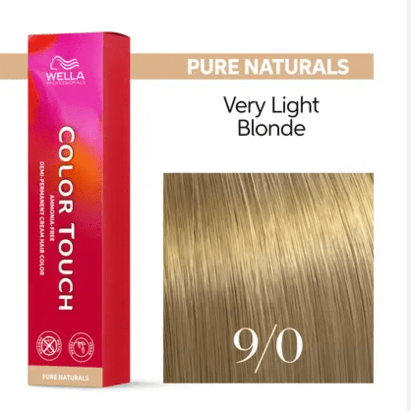 Wella Professionals Color Touch 9/0 Very Light Blonde Natural 2 oz tube