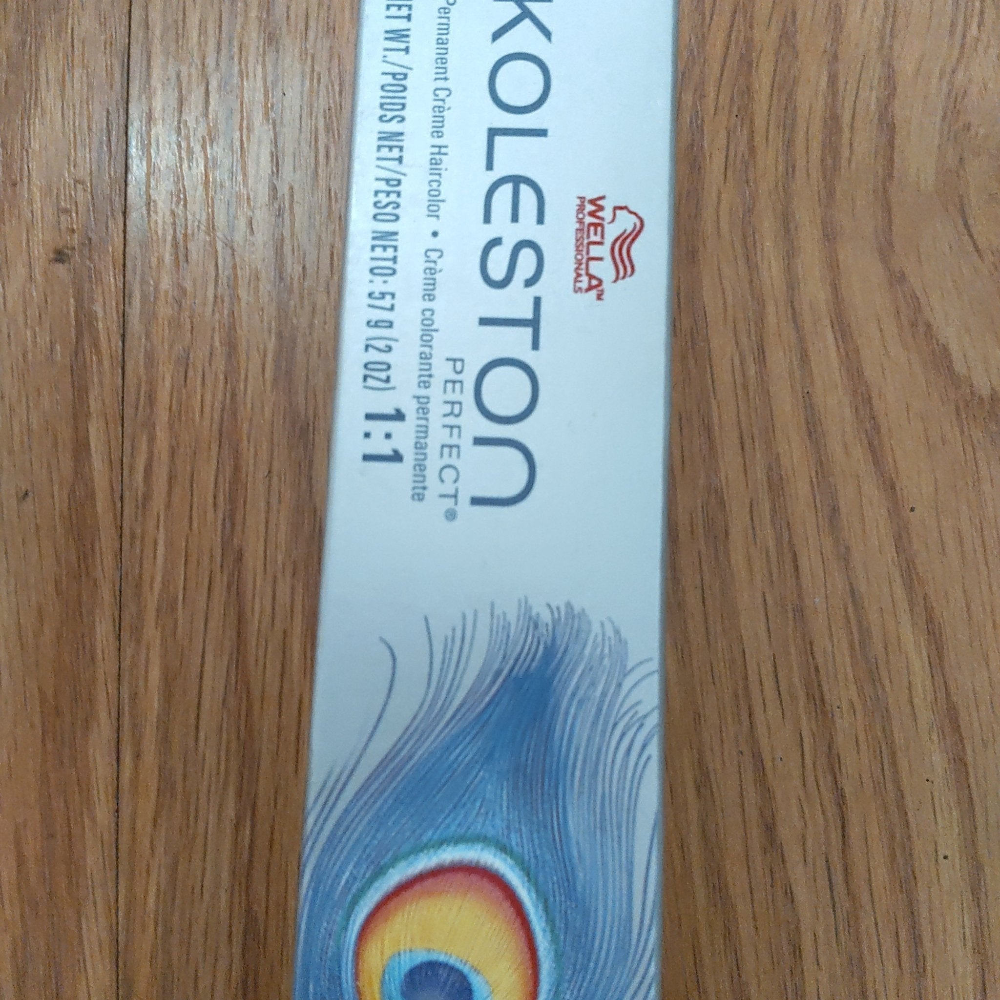 Wella Koleston Perfect Permanent Creme Hair Color tube in 0/11 Intense Ash shade