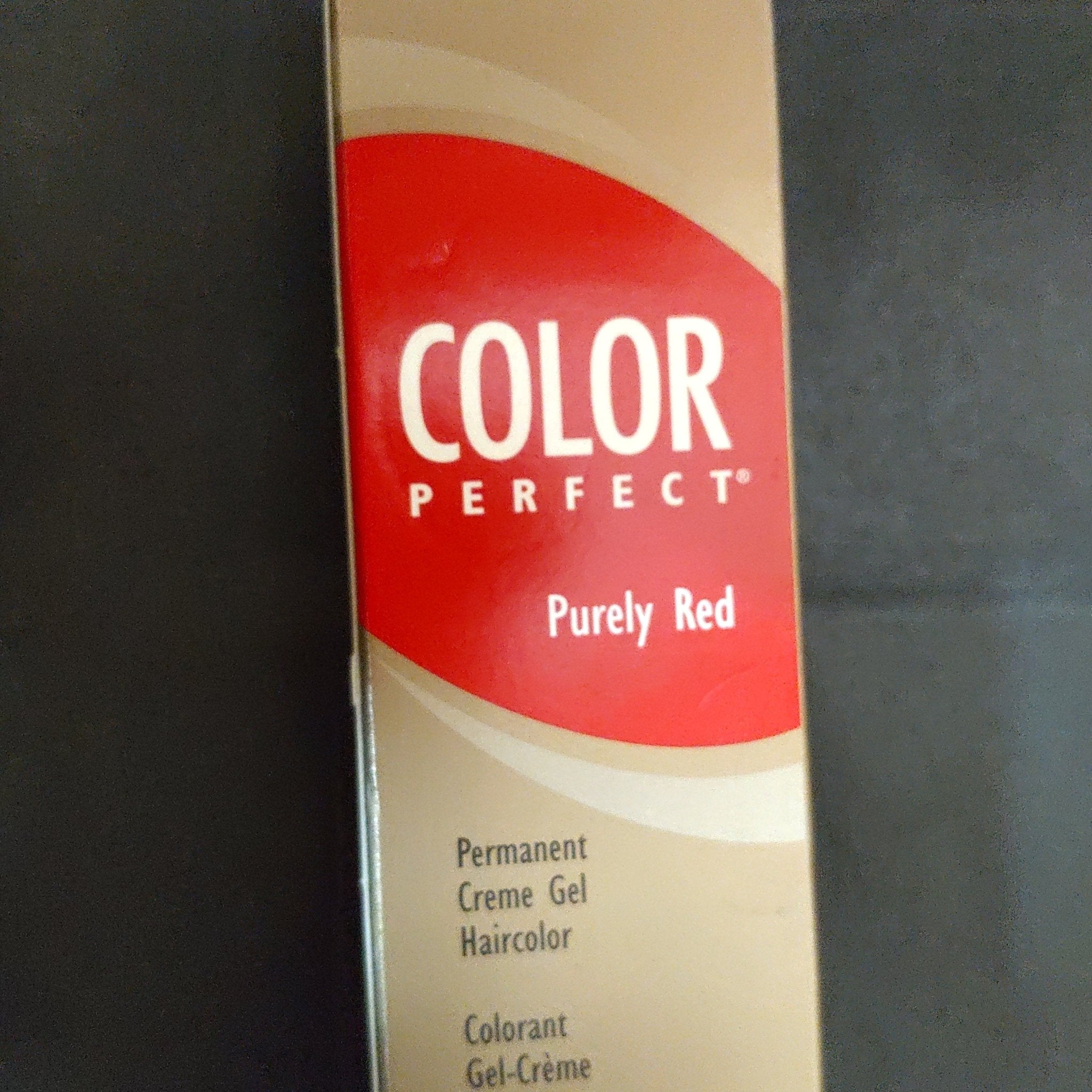 2 oz tube of professional red permanent creme gel hair color