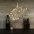 West Virginia Beer Cap Map