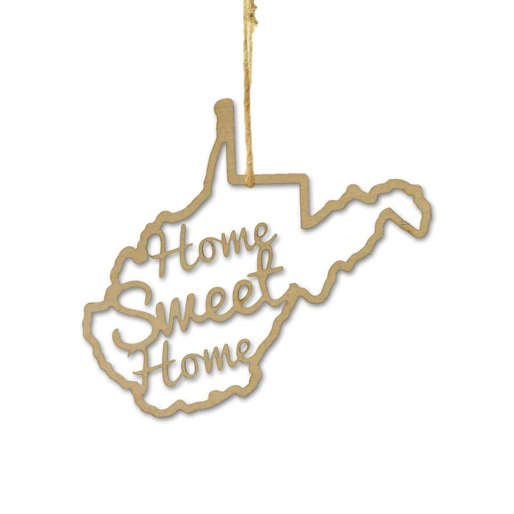 West Virginia Home Sweet Home Ornaments