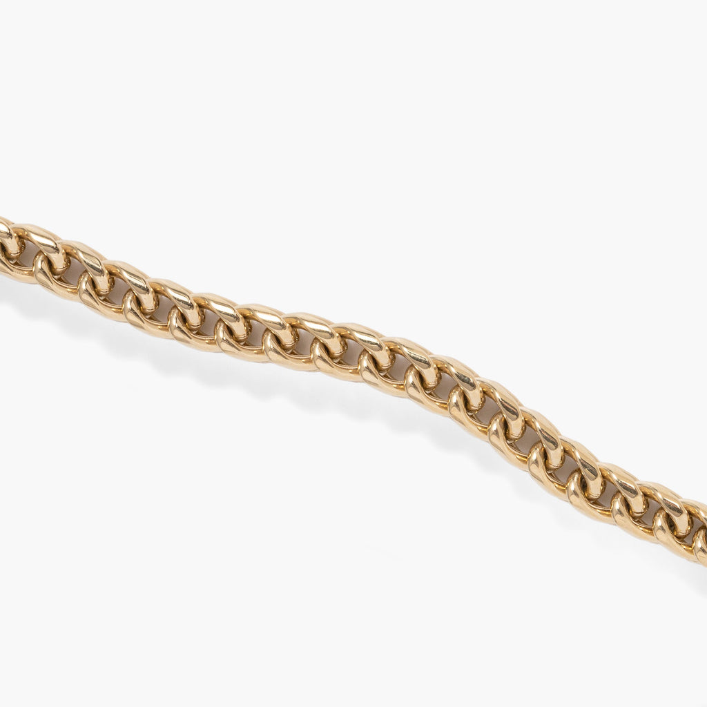 Adjustable Wheat Chain Bracelet in Tarnish-Resistant Steel