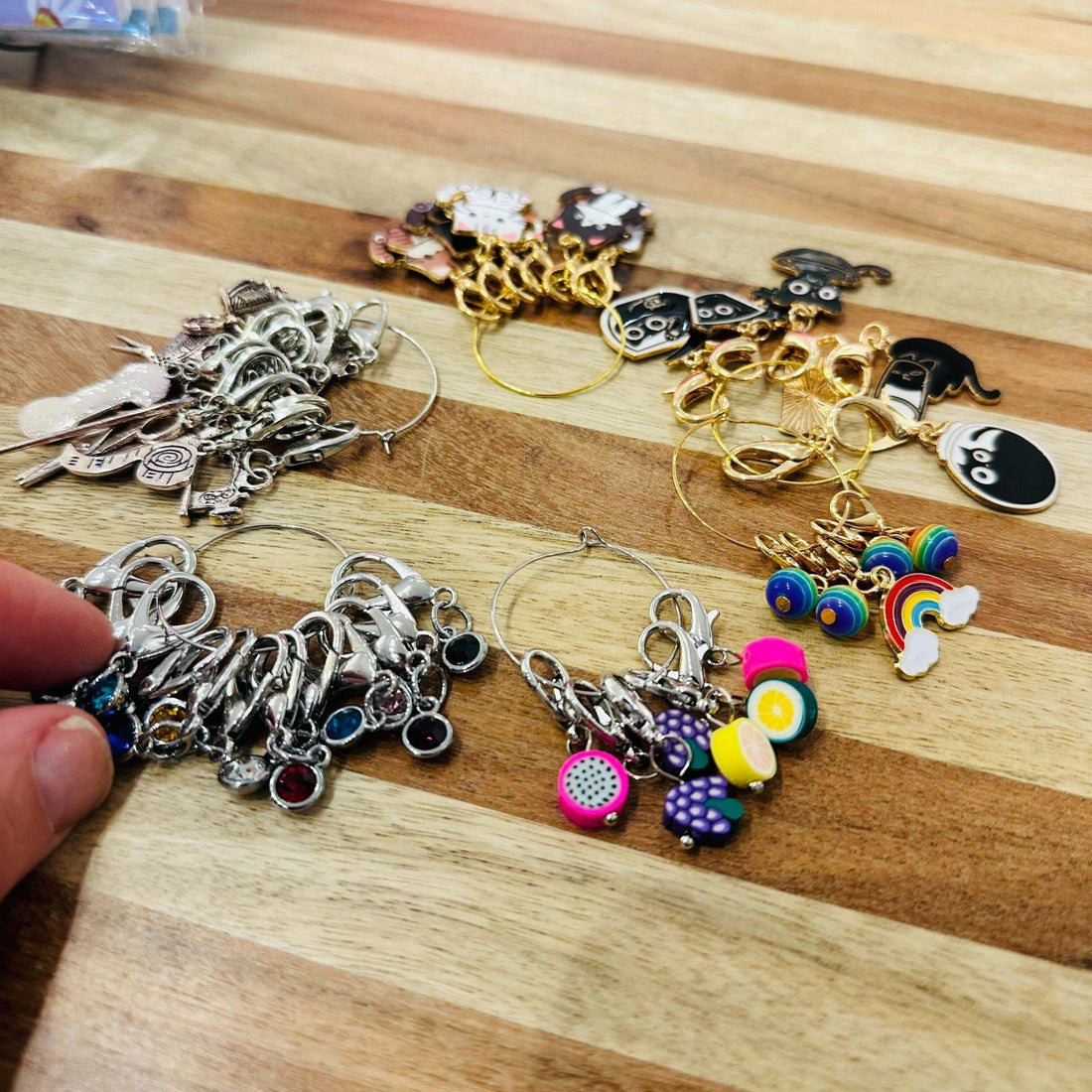 Whimsical Stitch Marker Grab Bag for Knitting and Crochet Sets