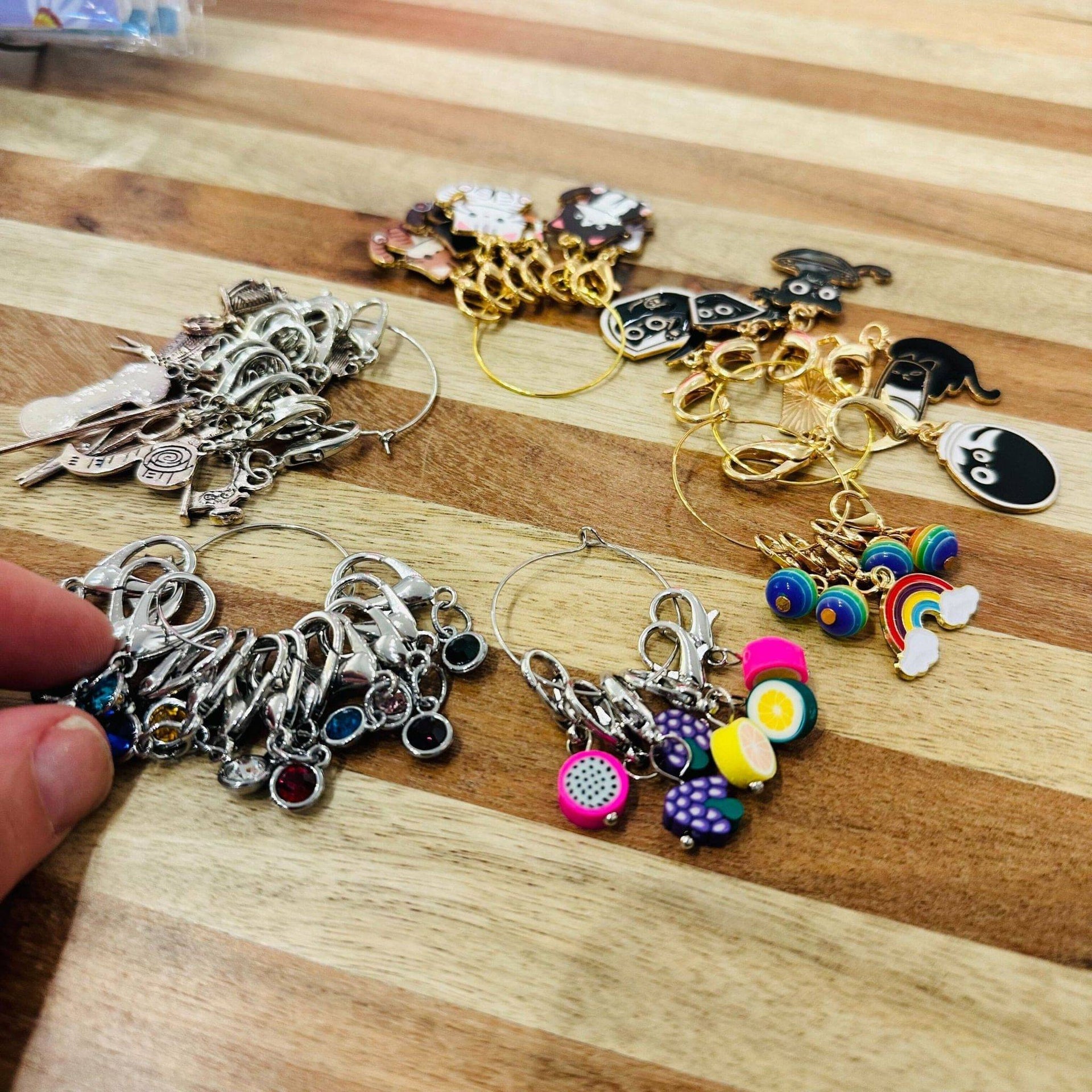 Whimsical Stitch Marker Grab Bag for Knitting and Crochet Sets