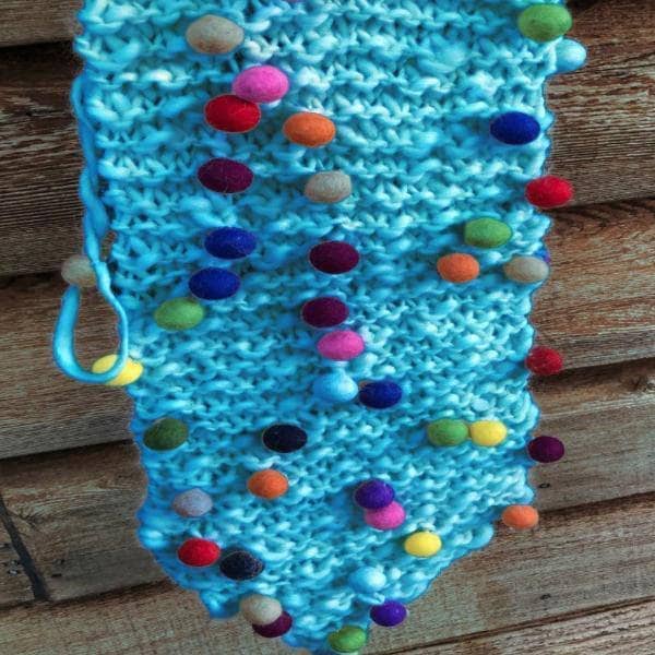 Whimsical Winter Wall Hanging Beginner Knitting Pattern