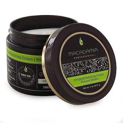 2 oz jar of Macadamia Whipped Detailing Cream for hair styling