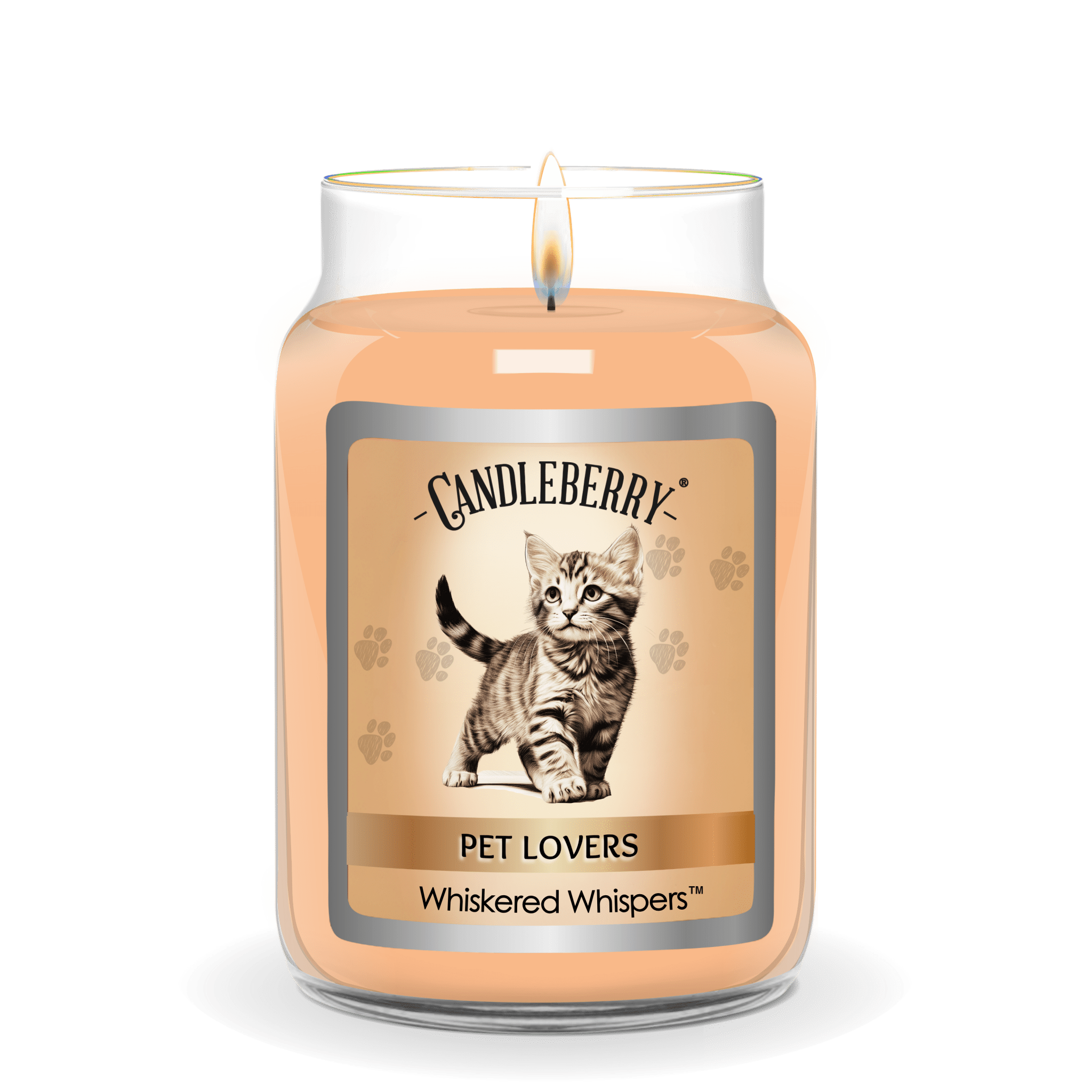 Whiskered Whispers™ Large Jar Candle | Soy Blend, 155hr Burn
