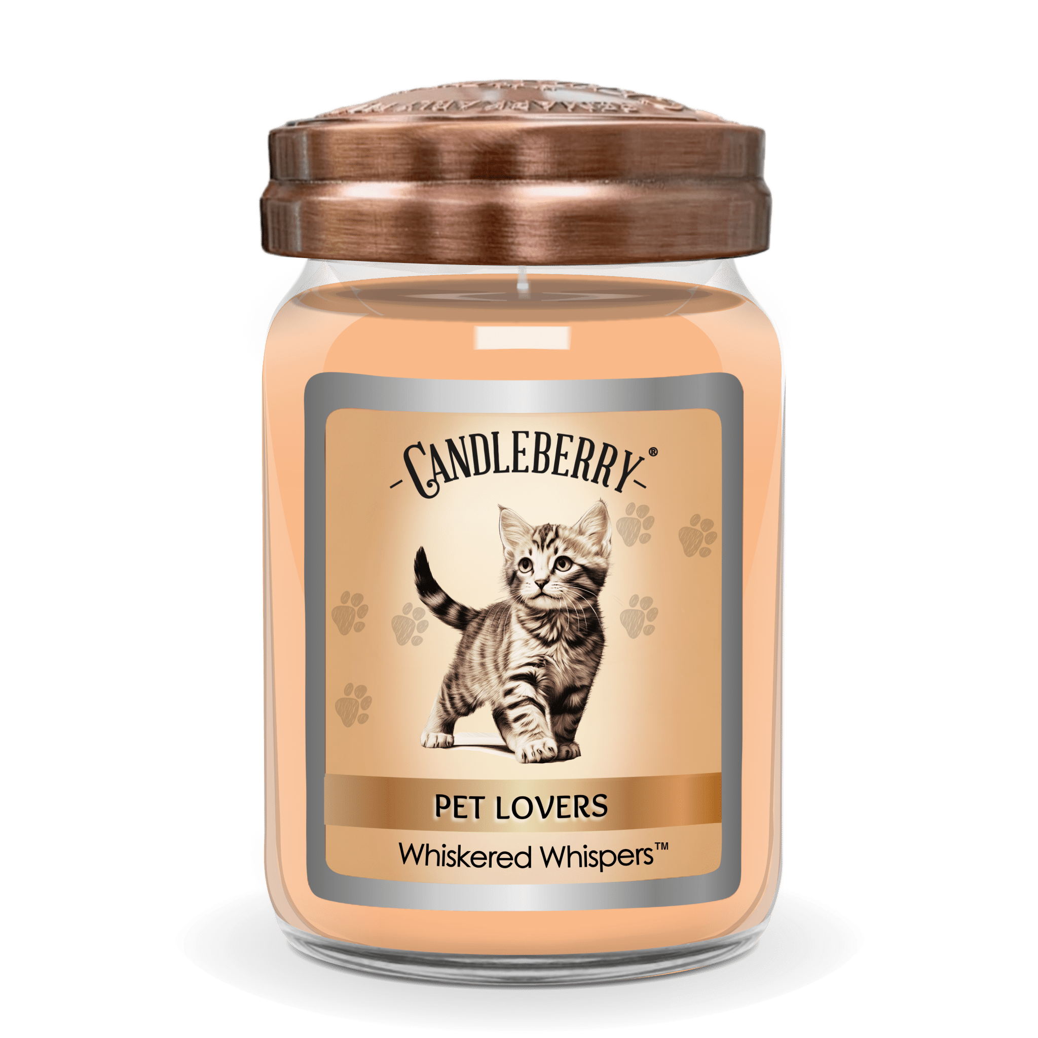 Whiskered Whispers™ Large Jar Candle | Soy Blend, 155hr Burn