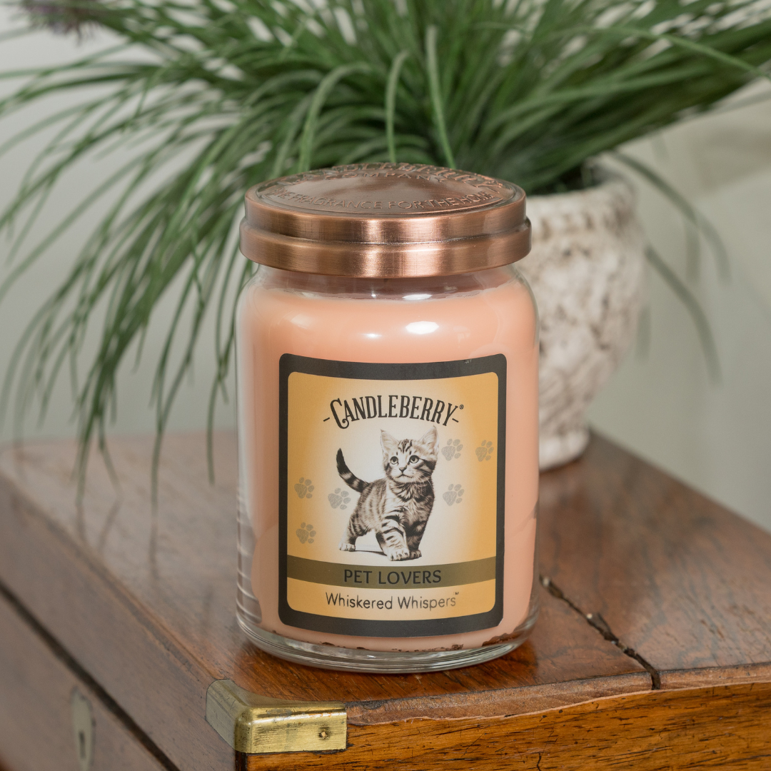 Whiskered Whispers™ Large Jar Candle | Soy Blend, 155hr Burn