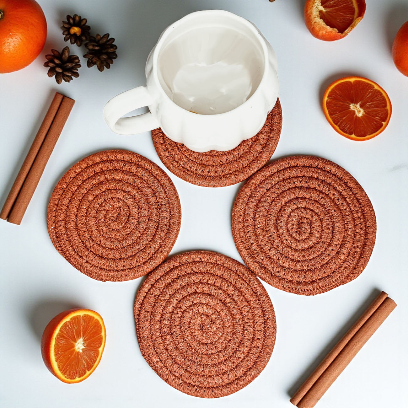 Fall Fabric Coasters