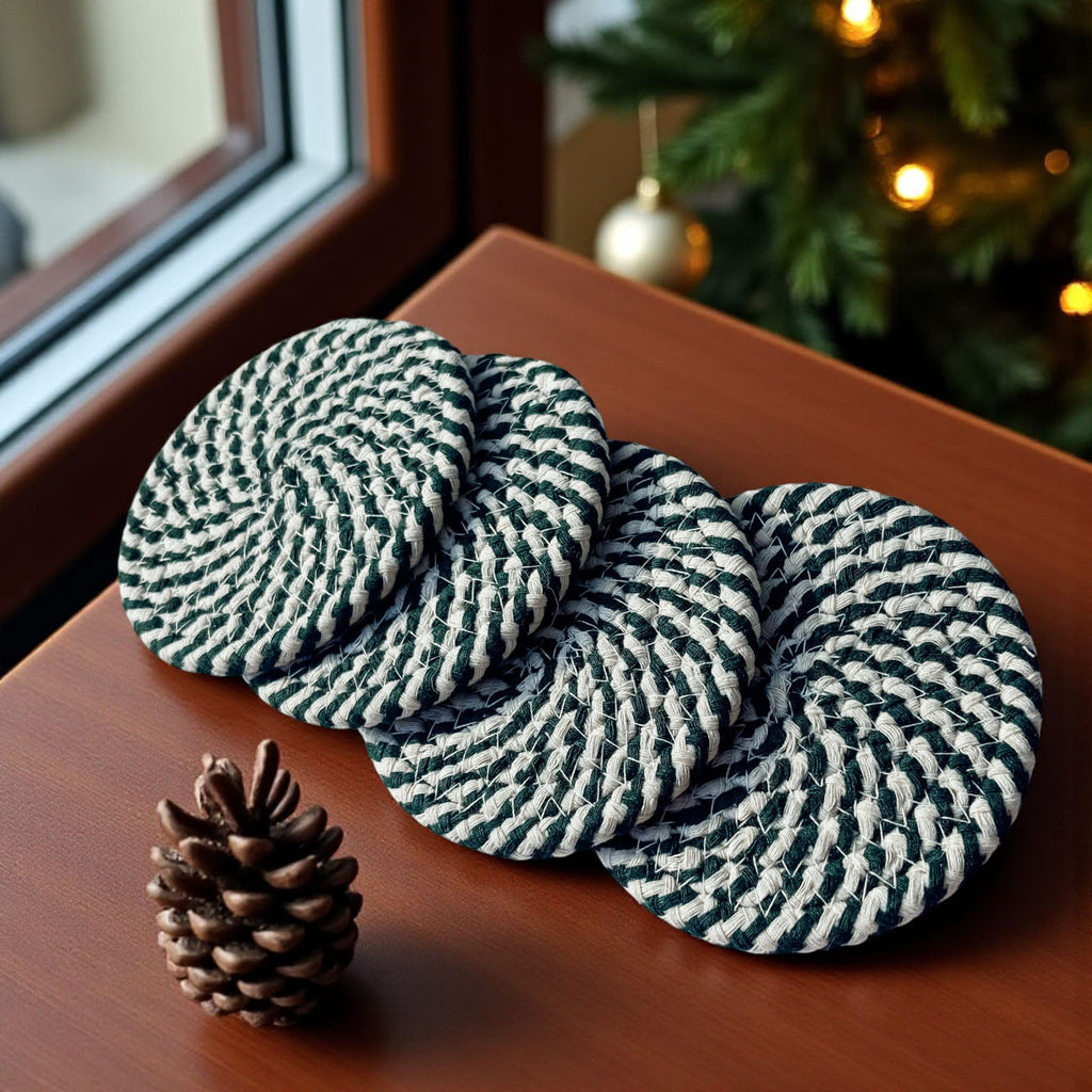 Candy Cane Coaster 4pk