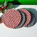 Candy Cane Coaster 4pk