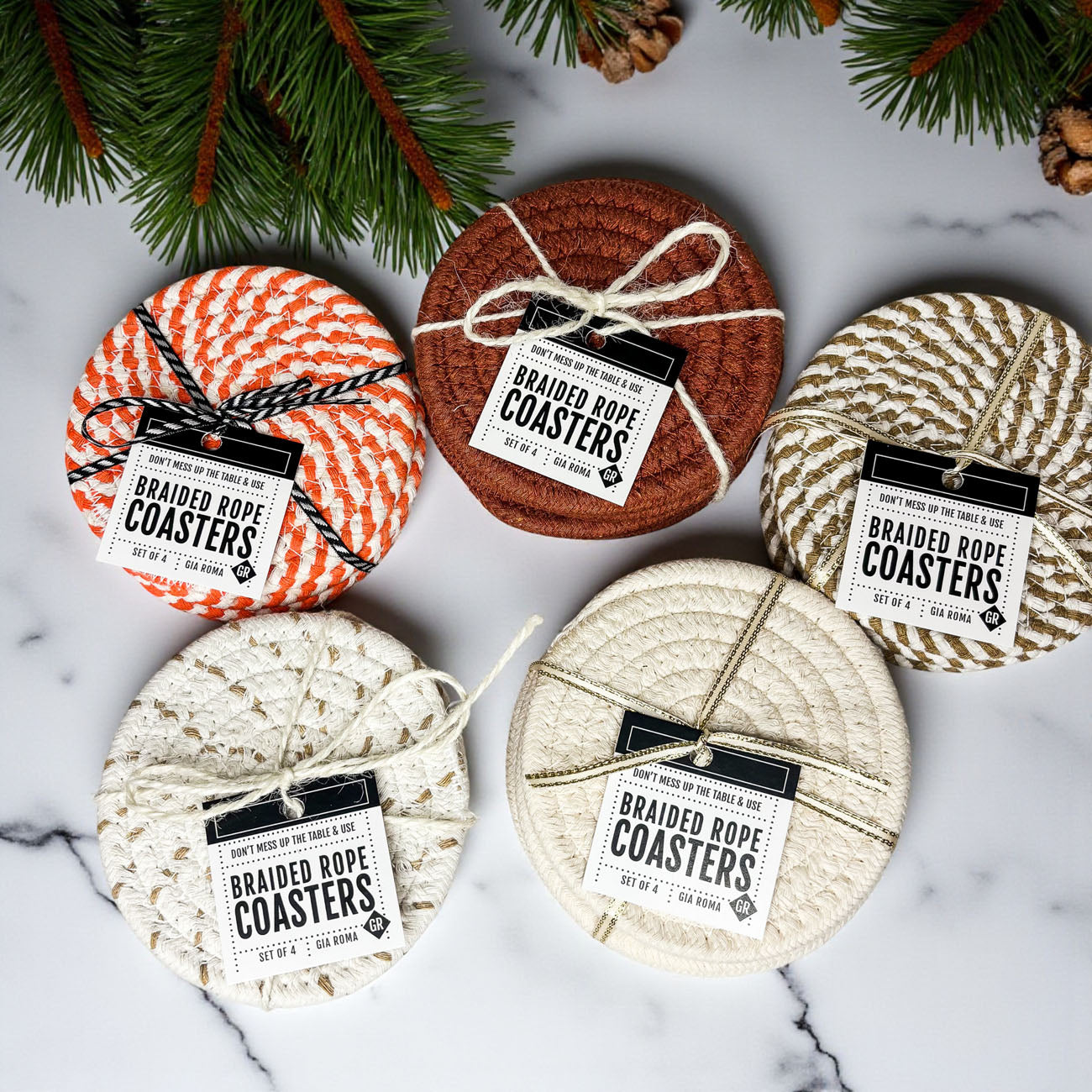 Fall Fabric Coasters