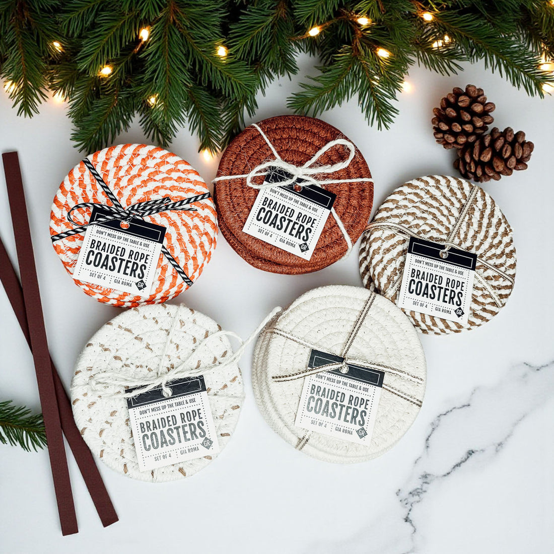 Fall Fabric Coasters