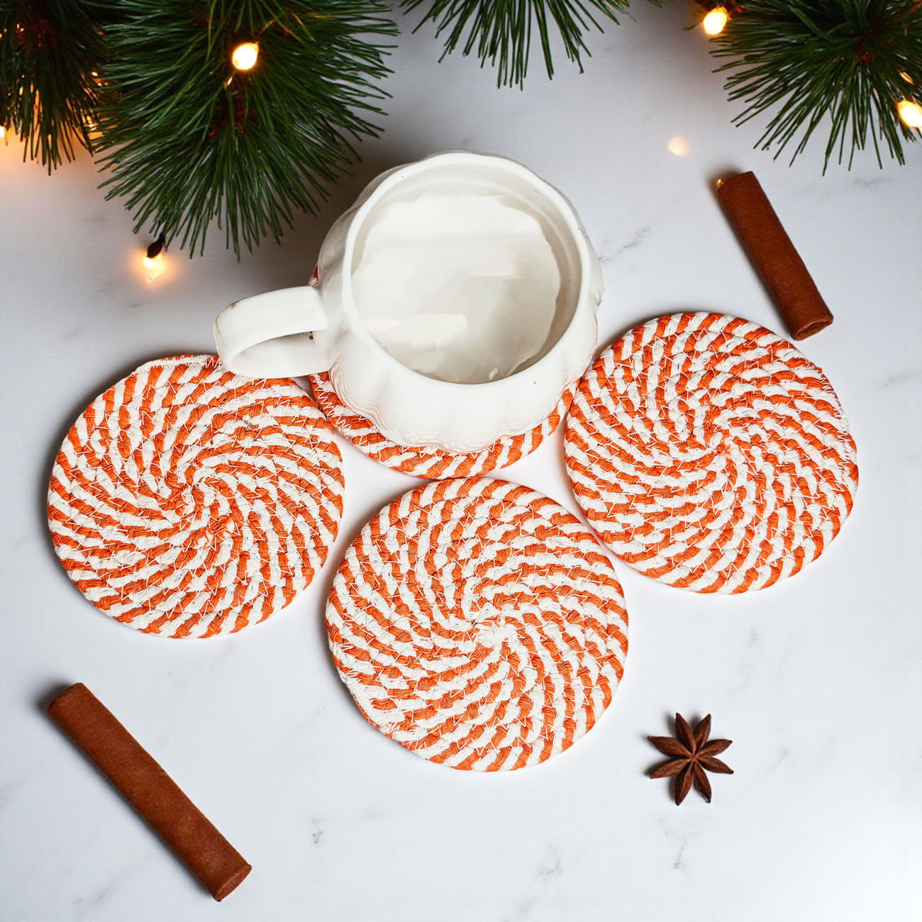 Fall Fabric Coasters