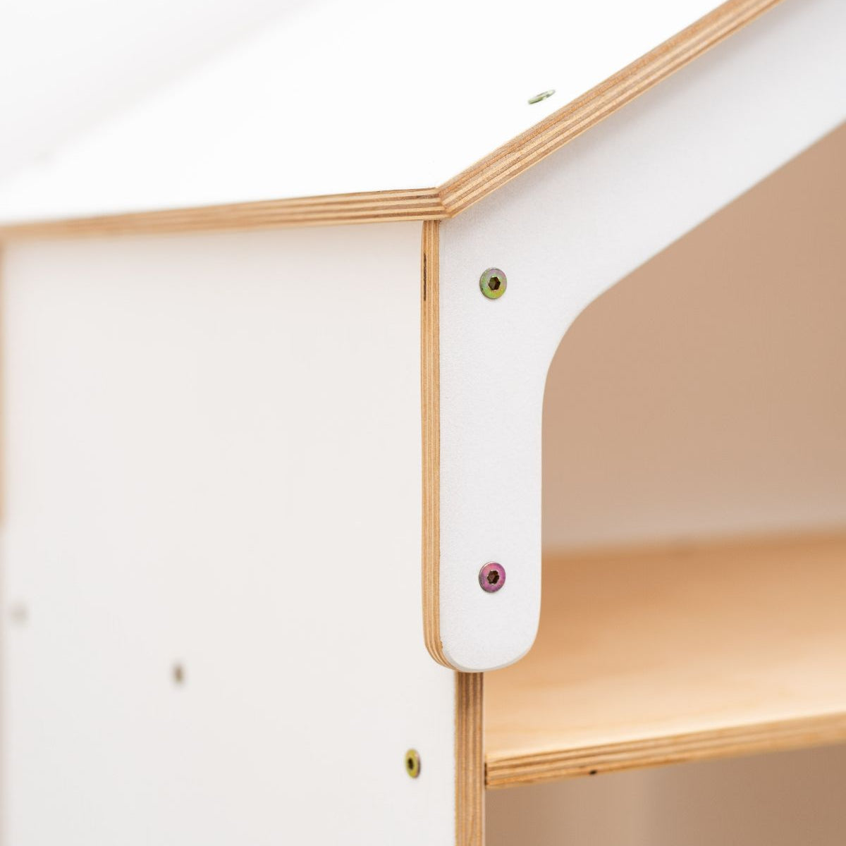 White Dollhouse Bookcase and Toy Storage for Kids Room