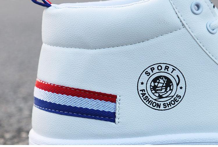 Boys High Top Plush Sneakers Trendy Casual Walking Shoes