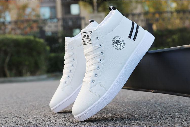Boys High Top Plush Sneakers Trendy Casual Walking Shoes