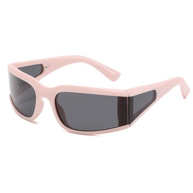 Modern White Frame Polarized Sunglasses with UV400 Protection