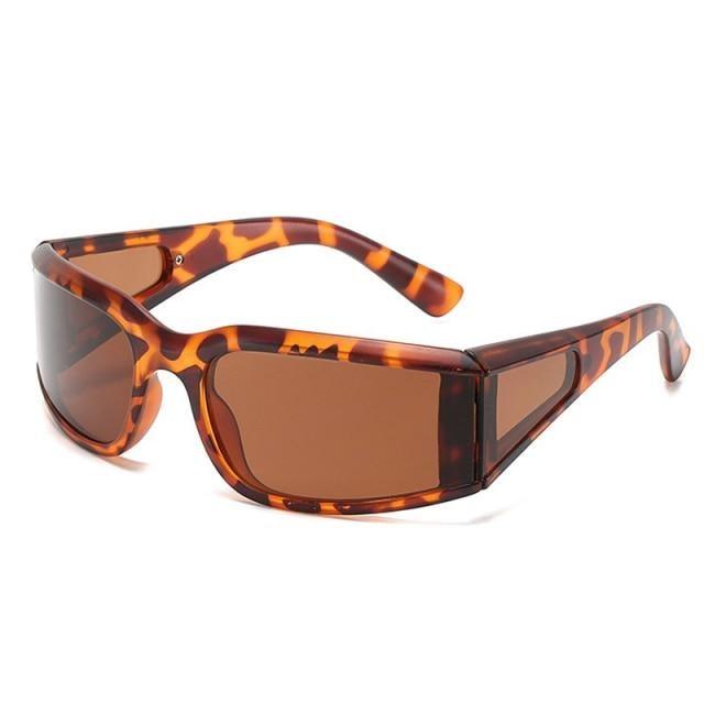 Modern White Frame Polarized Sunglasses with UV400 Protection