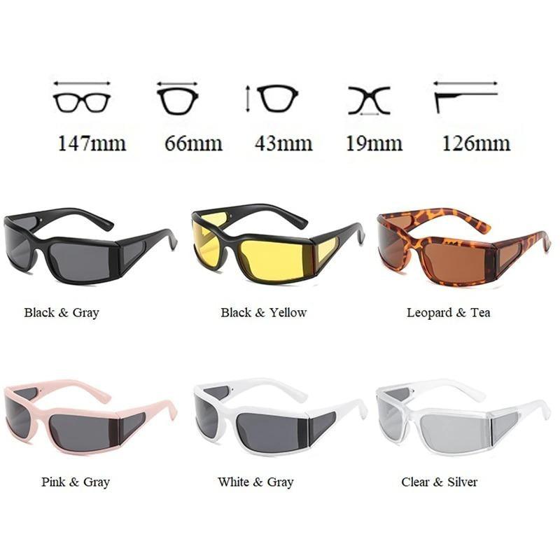Modern White Frame Polarized Sunglasses with UV400 Protection