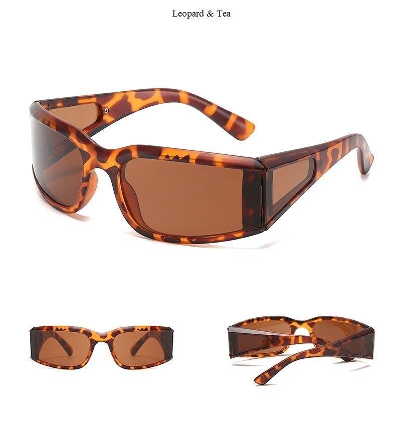 Modern White Frame Polarized Sunglasses with UV400 Protection
