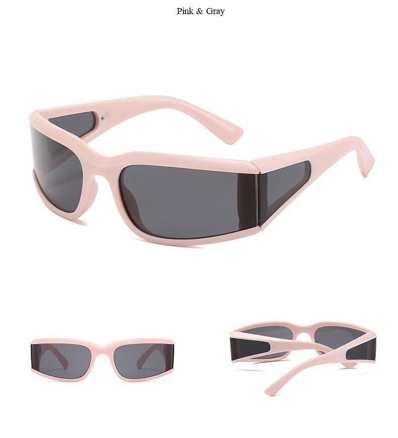 Modern White Frame Polarized Sunglasses with UV400 Protection
