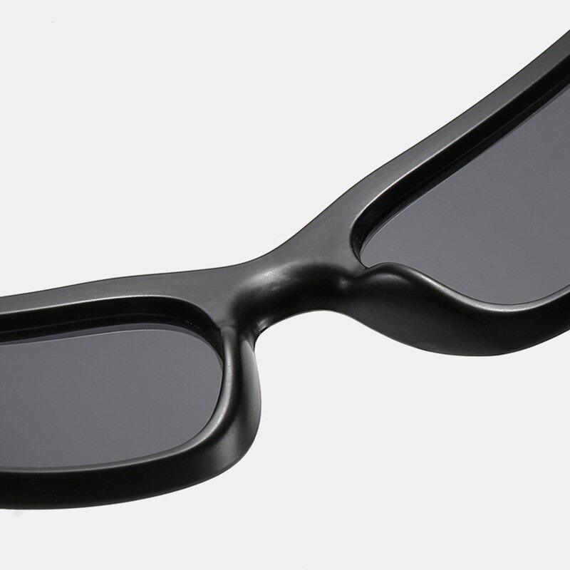 Modern White Frame Polarized Sunglasses with UV400 Protection