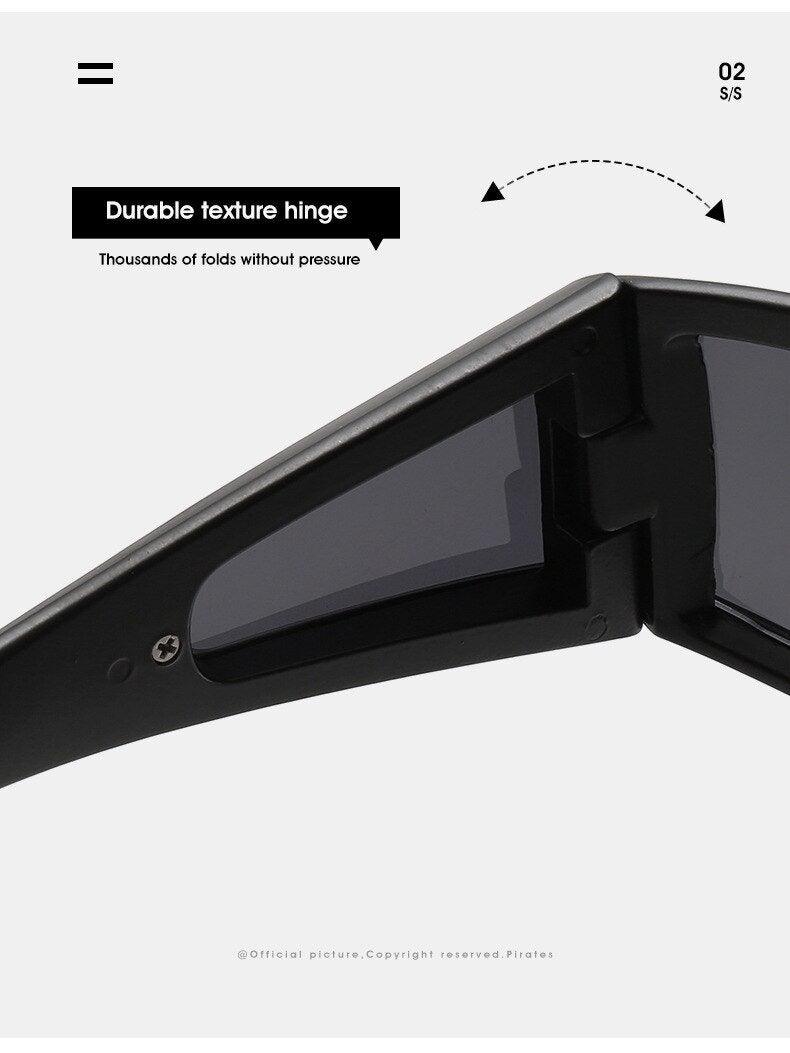 Modern White Frame Polarized Sunglasses with UV400 Protection