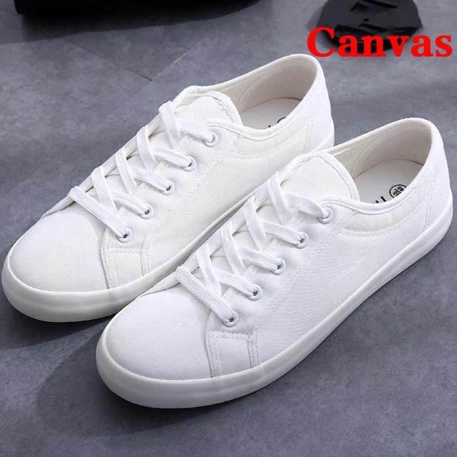 Women's Classic Canvas Walking Sneakers – Casual Slip-On Trainers