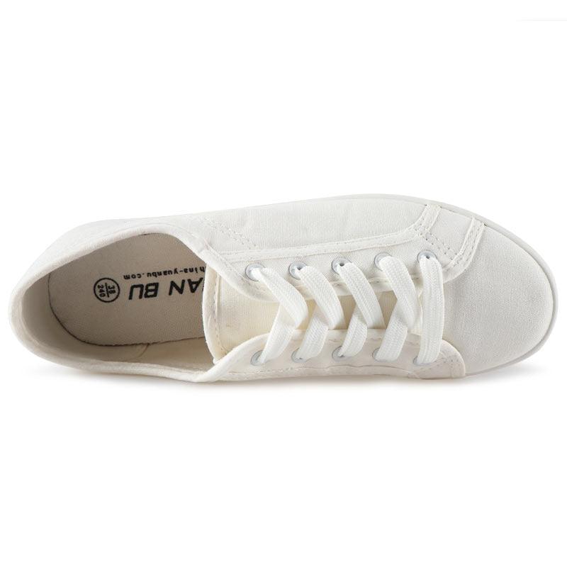 Women's Classic Canvas Walking Sneakers – Casual Slip-On Trainers