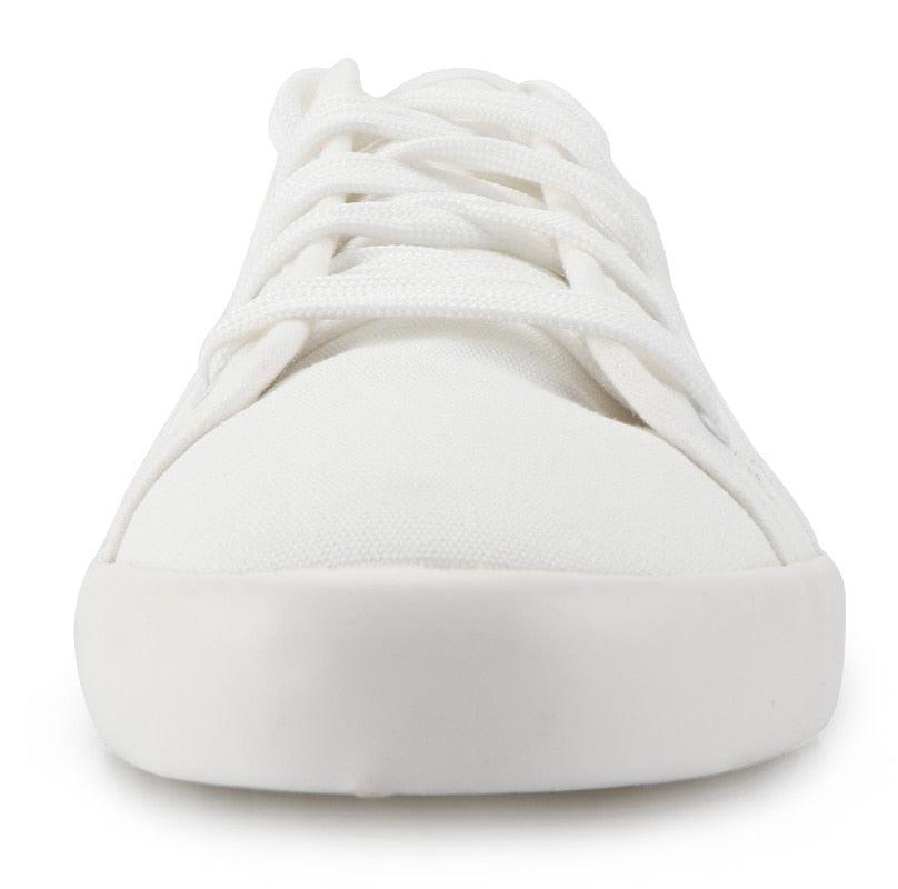 Women's Classic Canvas Walking Sneakers – Casual Slip-On Trainers