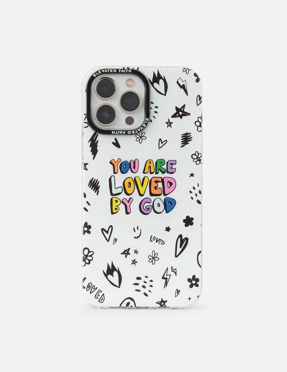 You Are Loved By God Doodle Print iPhone Case