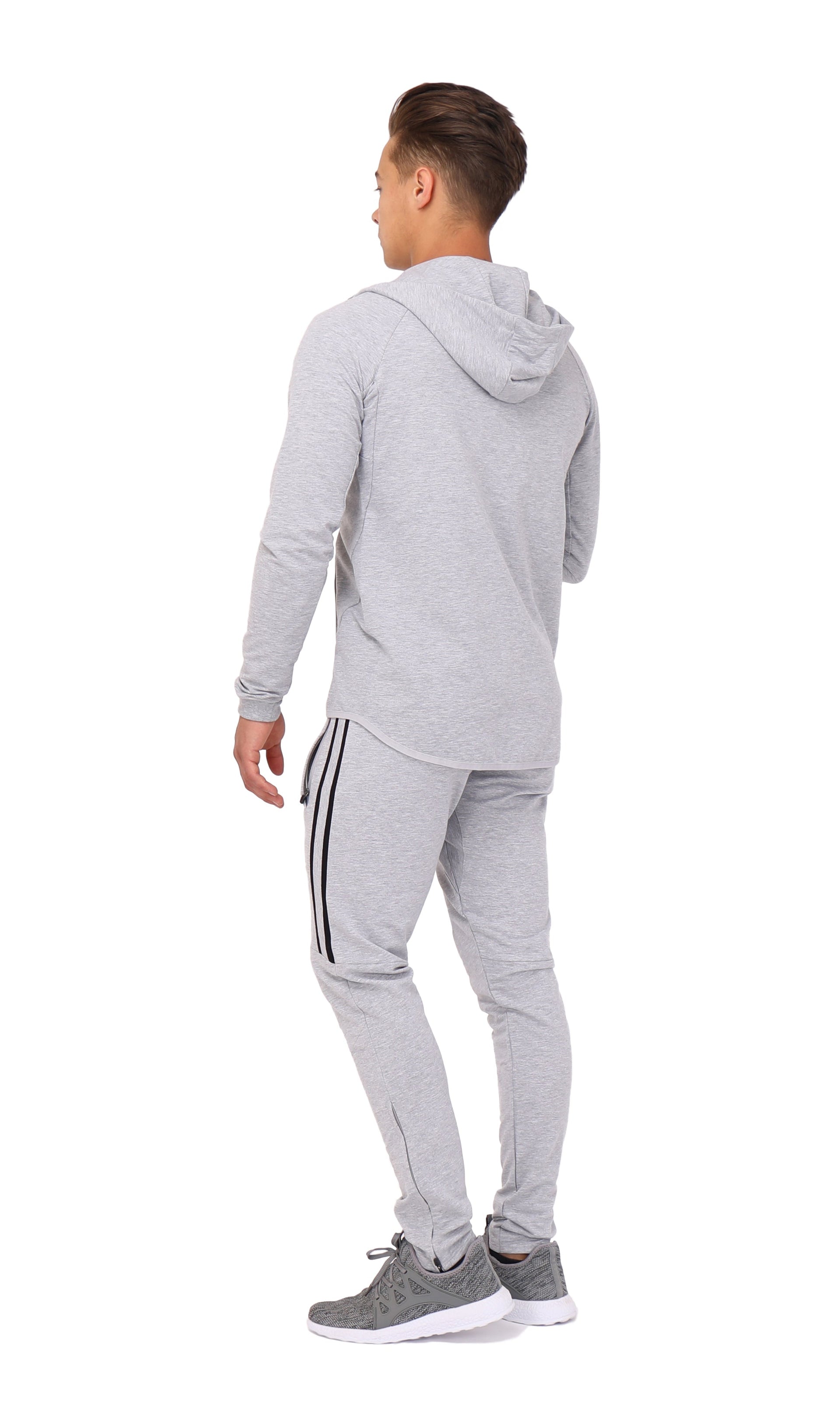 Ultimate Flex Jogger Sweatpants in Black with Zippered Legs - Image 26