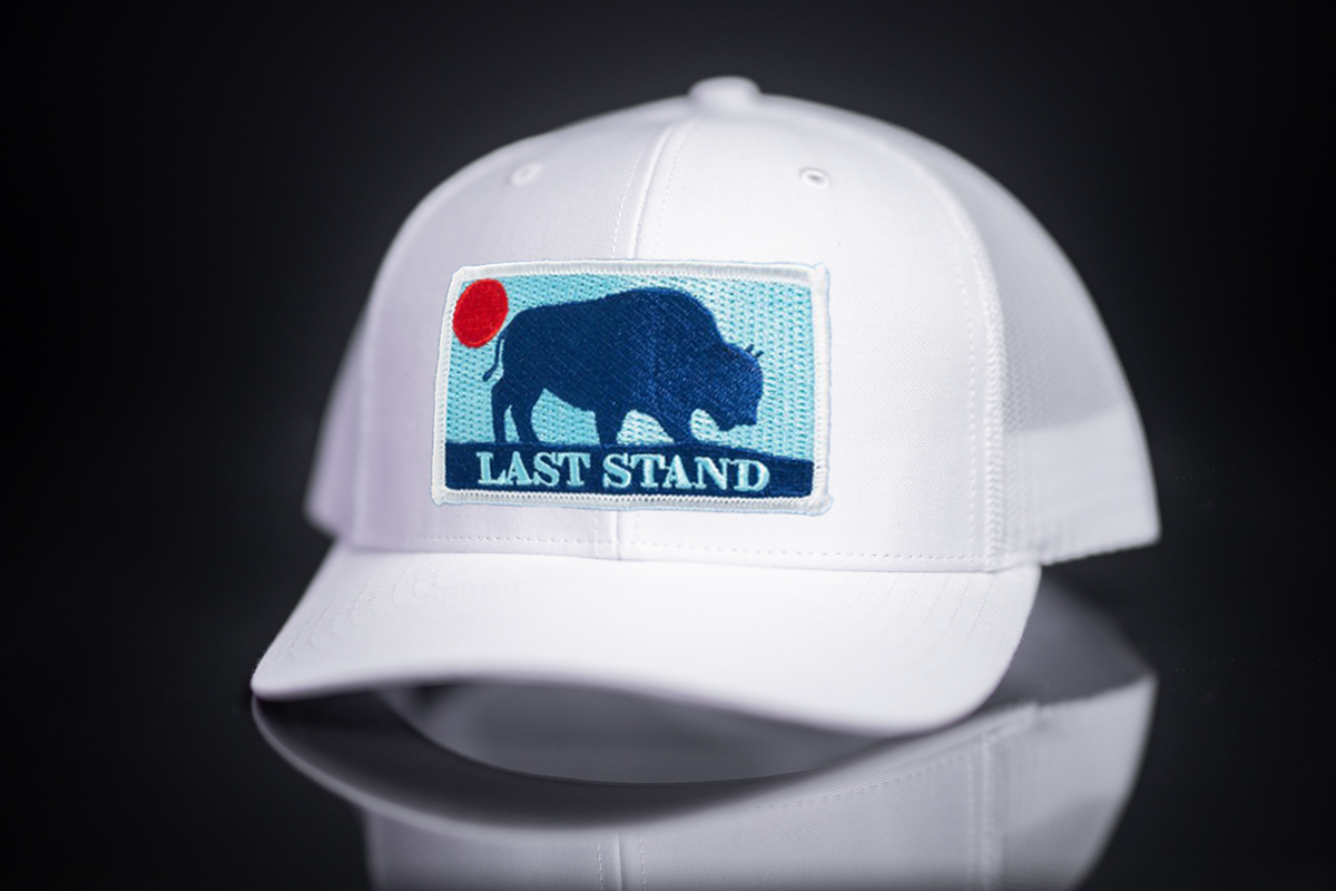 Bison Sunset Curved Bill Trucker Hat – Outdoor Streetwear Cap